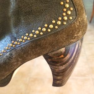 Colleen Cordero soft leather ankle high boots
